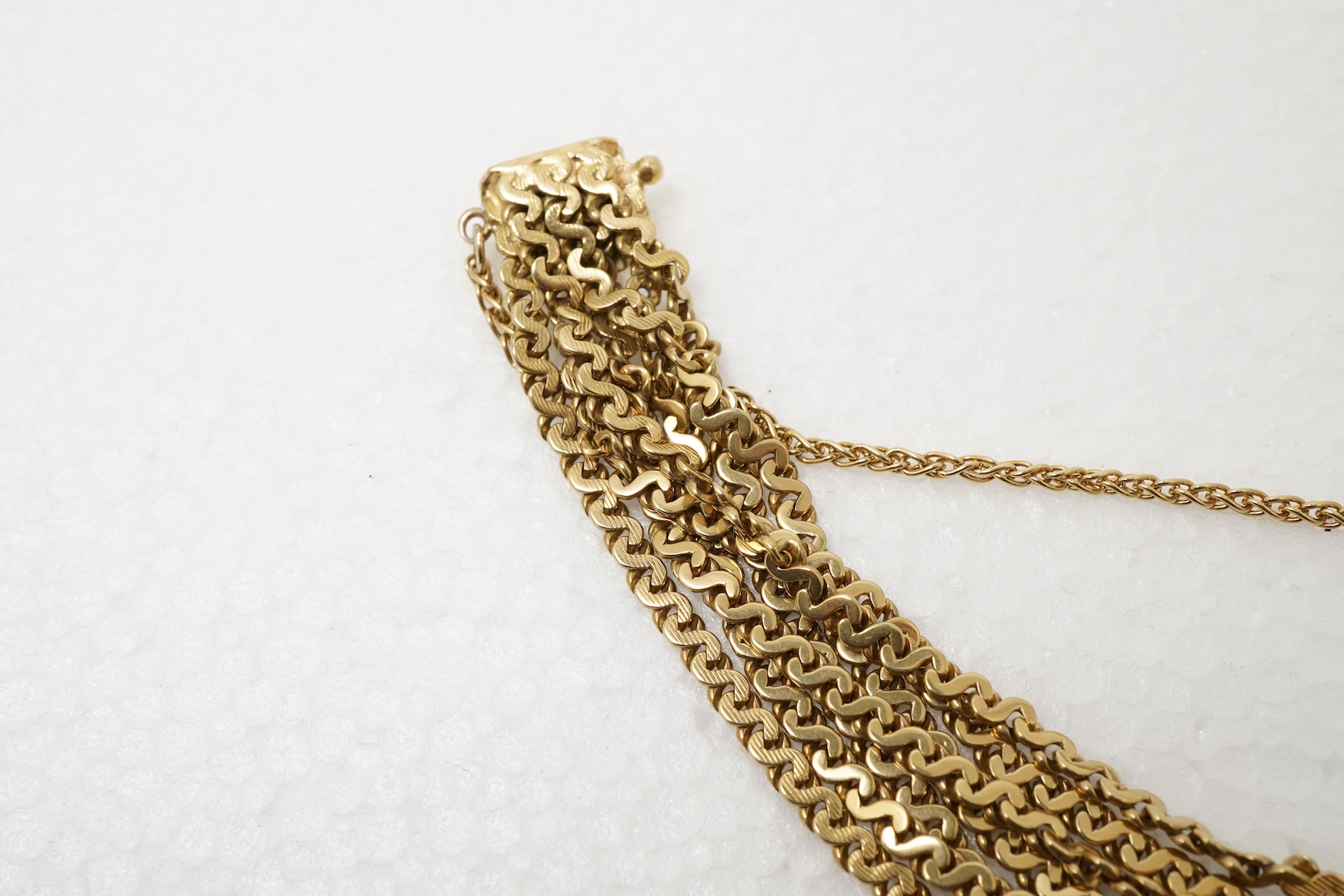 A gold bracelet, 1970s